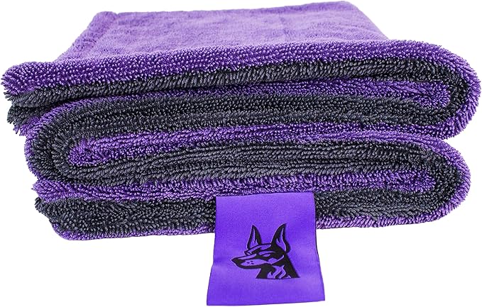 24" x 45" Extra Large Microfiber Towels for Car Drying Towel – 1200 GSM Twisted Loop Cloth, Ultra Absorbent, Streak-Free, Lint-Free, Scratch-Free, Edgeless Quick Drying Towel