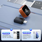2026 2-in-1 Wired to Wireless CarPlay Android Auto Adapter, USB/Type-C Plug & Play Car Dongle, Fast Auto Connect & Stable Signal for Apple iPhone & Android