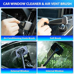 THINKWORK Car Cleaning Kit, Car Vacuum Kit, Gray Car Interior Detailing Kit with 8000PA High Power Vacuum, Including 7Pcs Detailing Brush Set and Bag