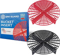 Grit Guard The Original Black/Red Bucket Insert (2 Pack) | 10" Diameter Car Wash Bucket Guard for Car Washing & Detailing | Compatible with 3.5, 4, 5 and 6 Gallon Buckets
