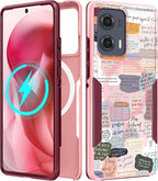 for Moto Edge 2024 Case - Compatible with MagSafe Women Girls Cute Magnetic Protective Phone Cover Girly Kawaii Unique Pretty Heavy Duty Shockproof Design for Motorola Moto Edge 2024 Cases