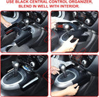 Center Console Gear Shift Organizer Tray Compatible with 2011-2019 Nissan Juke and Nissan Infiniti ESQ Storage Box Accessories Gear Shift Center Console Side Tray Black Hanging Storage Box