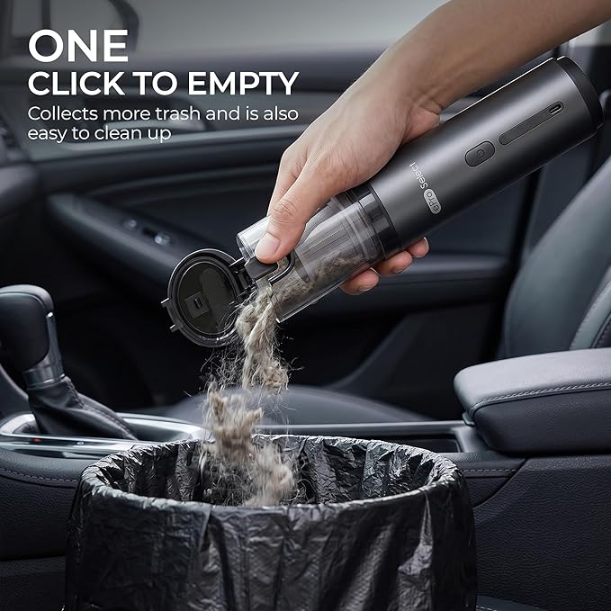 Apical Life Handheld Vacuum Cleaner, EV1396 Cordless 100W 16000Pa Strong Suction with 14–24 Min Runtime, Multi-Nozzle Design & Floor Brush for Home Cleaning, Car Detailing & Tight Spaces