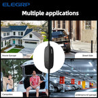 ELEGRP Level 1/2 EV Charger, 16 Amp, Portable J1772 Electric Car Charger, 25FT Cable, NEMA 6-20 & 5-15 Adapter, 110V-240V for BEVs/PHEVs, PBE & LRC Technology