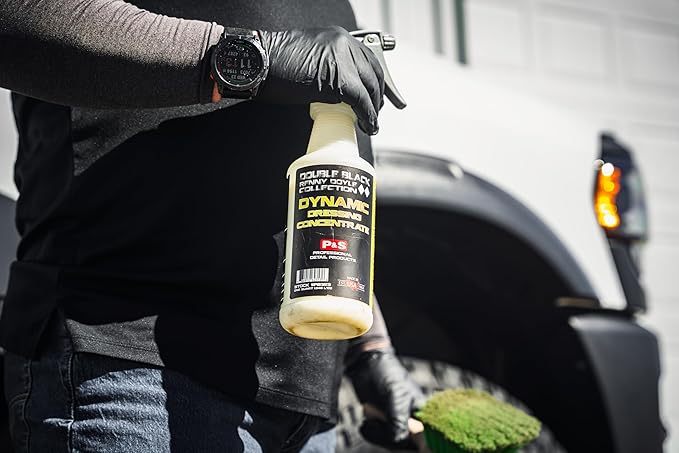 P & S Professional Detail Products Dynamic Dressing Hyper Concentrate – Versatile Tire, Trim & Engine Dressing – Adjustable Gloss Finish & UV Protection - 1 Gallon