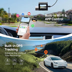 70mai Dash Cam Front and Rear A510,1944P+1080P with STARVIS 2 IMX675 and 64GB Card, Dash Camera for Cars, 4G LTE Support, ADAS, Built-in GPS WiFi, APP Control, HDR, 24H Parking Mode, Loop Recording