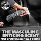 Chemical Guys Black Frost Air Premium Car Air Freshener Spray & Odor Eliminator - Crisp Masculine Scent Spray for Trucks, SUVs, RVs, and Motorcycles - Use in Home, Office, or Garage, 16 oz Bottle