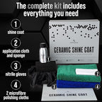 Professional Ceramic Coating for Cars - 9H Nano Technology Car Ceramic Coating kit for Protection, High Gloss, Shine and Hydrophobicity, Clear Ceramic Car Coating and Paint Protectant