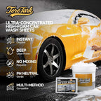 Car Wash Soap Strip 30 count, Concentrated High Foaming Car Soap, Instant Dissolves in 5 Seconds Greater Cleaning Action, No Mixing Safe Washes for Cars, Trucks, Motorcycles, RVs, and More