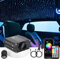 CHINLY Twinkle 400pcs 9.8ft 0.03in Starlight Headliner Fiber Optic Lights kit, Music Mode Bluetooth APP Control Remote, RGBW Star roof Lights for Star Headliner/Home Theater/Pool Ceiling