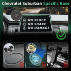 Wireless Car Charger for Chevy Suburban (2021-2023 2024, 10.2 Inch) / Tahoe/GMC Yukon/Yukon XL, iPhone Magnetic Car Mount, 15W Magsafe Phone Holder for Samsung & Google, 2022 Car Accessories