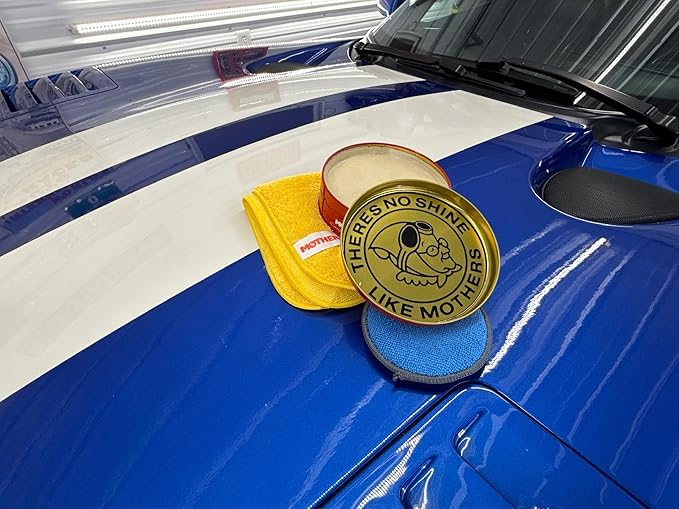 Mothers California Gold Pure Brazilian Carnauba Wax, 12 oz. Paste — Ultimate Wax System Step 3, Delivers Deep Shine & Long-Lasting Protection, Enhances Richness & Depth for All Paints (05550)