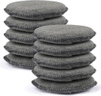 10 Pack Wax Applicator Pads, Microfiber Applicator Pad with Finger Pocket, Foam Car Wax Applicator Pad for Car Cleaning and Polishing (Gray)