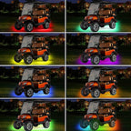 Roykaw Golf Cart Underglow LED Lights Strip Kit Underbody Neon Lighting Standard Million Color LED Compatible with EZGO, Club Car, Yamaha, ATV, UTV - Waterproof