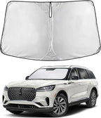 EcoNour Windshield Sunshade Compatible for Lincoln Aviator 2020-2024 2025 2026, Sun Visor for Front Windshield & Window Sun Shade Cover, UV Heat Blocker & Protector, Car Accessories