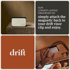 Drift Car Air Freshener - Stone Air Freshener Car Odor Eliminator - Long Lasting Scent - Auto Accessories - Metal Clip - Essential Oils - Clean Ingredients - Fresh Pressed Starter Kit