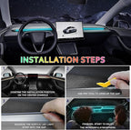 Acrylic Interior Car LED Strip Light with 6mm Sewing Edge - 43.3 inches Ambient Lighting Kits, Neon LED Strip Light(110CM/43.3IN, Ice Blue)