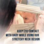 Breathable Nursing Cover Up for Breastfeeding - Privacy Nursing Covers - Improved Ponchy by Gold Mamas - Newborn Essentials Must Haves - TrueGray