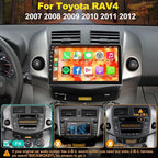 4G+64G Car Radio Stereo for Toyota RAV4 2007-2012, Wireless Carplay&Android Auto with Android 13 Support Bluetooth/Voice Control/GPS/WiFi/Back-up Camera/SWC/FM, 9 Inch IPS Touch Screen for Toyota RAV4