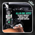 Chemical Guys Total Interior Cleaner and Protectant Wipes Canister, New Car Smell - All Surface Interior Cleaning Wipes for Dash Seats Door Panels Leather Vinyl & Fabric - Fresh New Car Scent, 2 Pack