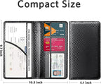 CoBak Car Registration and Insurance Holder - Vehicle Glove Box Car Organizer,Auto Truck Comparment Accessories Case with Magnetic Closure for Driver License,Cards