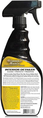 Auto Car Interior Cleaner Detailer Spray - 24 Fl Oz - For Cars, Bikes, Boats - Cleaner and Conditioner For Leather, Vinyl, Plastics, Screens - Upholstery Protectant Detailing Spray