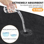 Shiny Cleaning Wipes, 3Pack Shiny Cloths Drying Towels,Shower Doors Drying Towels,16 * 16" Streak Free Glass Window Car Mirror Super Absorben Microfiber Cleaning Cloths (3pcs Grey 16 * 16″)