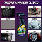 Bugz Out Car Bug Cleaner, Remover & Wash - Spray Bugs, Tar, Bird Poop Off Exterior of Car & Windshield. Remove Black Streaks Without Scratching or Removing Paint. 24 oz bottle w/ Microfiber Cloth