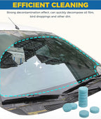 50PCS Windshield Washer Fluid,Windshield Washer Tablets,Car Accessories Windshield Washer Fluid Concentrate,Car Windshield Washer Fluid,Automotive Glass Cleaner,Use for Remove Windshield Stains