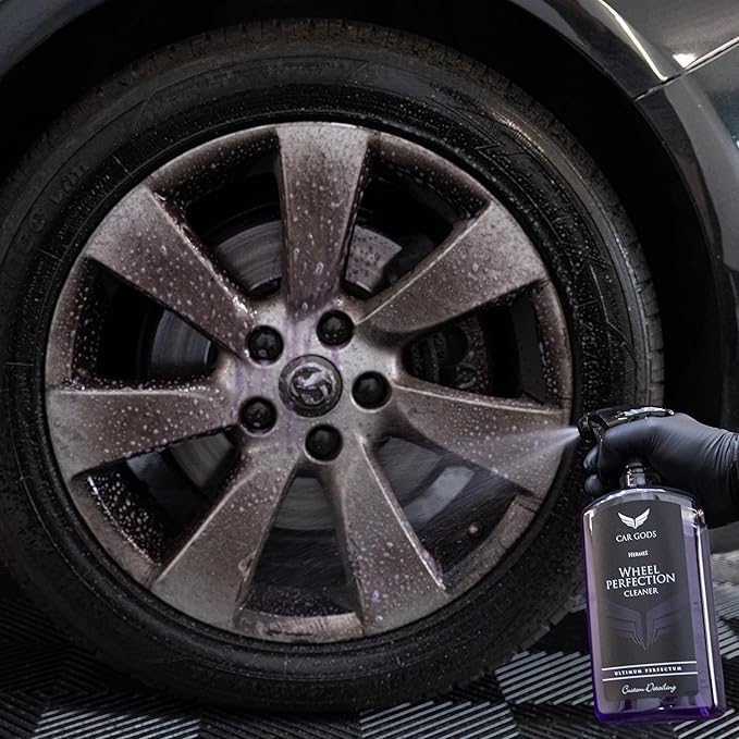 Car Gods Acid Free Color Changing Alloy Wheel Perfection Cleaner, Removes Iron Splinters, Grime and Brake Dust, 17 Fl Oz