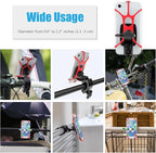 WixGear Universal Magnetic Bicycle & Motorcycle Handlebar Phone Holder for Cell Phones and GPS with Fast Swift-Snap Technology,