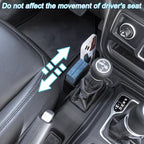 PIMCAR 2PCS Center Console Organizer for 2018-2025 2026 Jeep Wrangler JL/JLU & Gladiator JT, Gear Shift Side and Center Console Hanging Storage Box Durable Interior Accessories