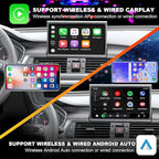 Wireless CarPlay Android Auto Retrofit Kit Decoder Box for Audi A6L 2016-2018, A7 (2018) Interface Box Fit Car Radio Upgrade GPS Navigation Support Mirror Link,Backup Camera, Siri