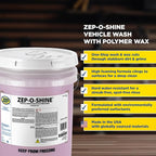 Zep-O-Shine Car Wash Concentrate - 5 Gallons (One Bucket) 38235 - Professional Car Wash Formula