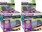 Rejuvenate Outdoor Restorer Wipes,Individually-Wrapped Pre-Saturated Microfiber Wipes Restore Faded & Weathered Surfaces Such As Patio Furniture, Shutters, Siding, Mailboxes & More,5 Count(Pack of 2)