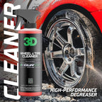 3D Wheel & Tire Cleaner - 1 Gallon Deep Cleaning All-in-One Formula | Removes Brake Dust, Grime, Tire Browning | Safe on All Wheels | DIY Car Detailing
