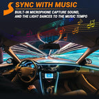 Interior Car LED Strip Lights 315 inches Fiber Optic tubing USB Powered RGB 6 in 1 Car Neon with Wireless APP and Remote Control, Ambient Lighting Kits 16 Million Colors,Sync to Music