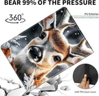 for Kindle Paperwhite Case,6.8" Kindle Paperwhite 11th Generation Case and Kindle Paperwhite Signature Edition,Leather Slim Adjustable Stand Cover with Auto Wake/Sleep,Cute Deer Winter