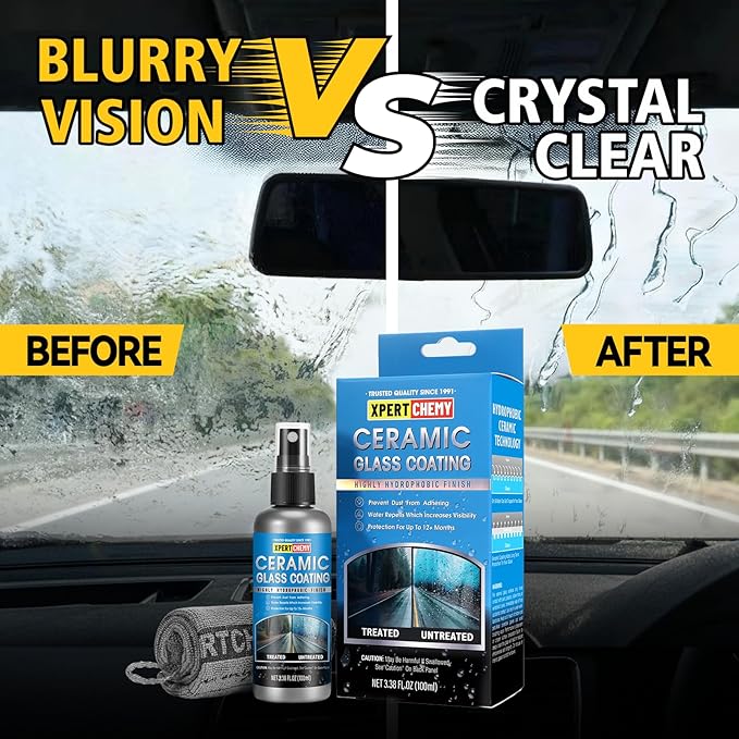 Car Clay Bar 4 Pack 400g(4x100g) and Ceramic Glass Coat Protectant, Long-Lasting and Durable Ceramic Coating, Auto Detailing Premium Grade No Scratch Magic Clay Bars Cleaner Kit