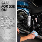 Chemical Guys Heavy Metal Polish Restorer and Protectant - Cleans, Restores & Protects, Aluminum, Stainless Steel, Chrome Polish & More, Safe for Cars, Trucks, Motorcycles, RVs, and Boats - 16 oz