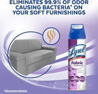 Lysol Fabric Disinfectant Spray, Sanitizing and Antibacterial Spray, For Disinfecting and Deodorizing Soft Furnishings, Lavender Fields 15 Fl. Oz (Pack of 3)