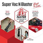 MetroVac Super Vac N Blaster Vacuum: Super Vac N Blaster 8.0 Peak HP, Model SVNB: Full Size Vac N Blaster 8.0 Peak HP Vacuum Clean