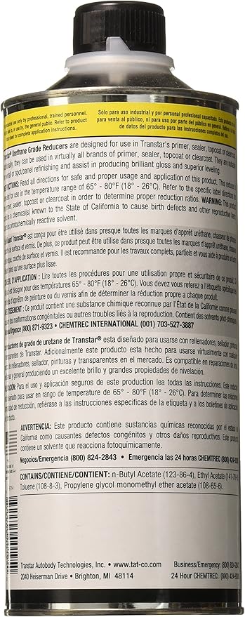 TRANSTAR 6714 Medium Urethane Grade Reducer - 1 Quart