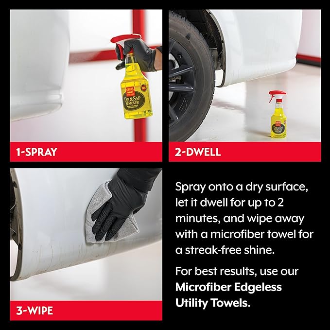 Griot's Garage Tar and Sap Remover for Car Cleaning and Detailing, Exterior Cleaner for Paint, Plastics, Wheels, and Chrome, 22oz, 10873