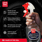 Griot's Garage Heavy-Duty Wheel Cleaner for All Wheel Finishes, Breaks Down and Removes Stubborn Brake Dust and Grime, PH Balanced, Non-Acidic, 11026, 35oz