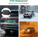 Wireless Revesing Camera with 5" Monitor Upgrade for Car Waterproof Backup Camera Digital Signal Wide View Night Vision System Back Up Cameras for 2014 Silverad Car Van SUV Truck Vehicles