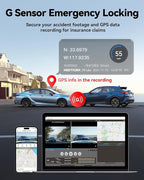 REDTIGER 4K Dash Cam Front, ADAS, Built-in WiFi GPS, Mini Hidden Dash Camera for Cars with G Sensor, 24H Parking Monitor, Free 32GB Memory Card, APP Control, Loop Recording, Night Vision (F9 Lite)