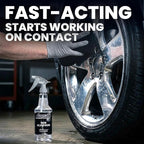 LANE'S New Aluminum Car Wheel Cleaner | Acid Rim Cleaner and Brightener | Brake Dust, Oxidation & Rust Remover for Motorcycles, Cars, Trucks | Shines & Eliminates Hard Scrubbing | 16oz, 2 Pack