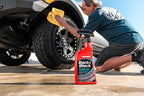 Mothers Back-to-Black Satin Tire Dressing, 16 oz. — No-Shine, Matte Finish, Dry-Touch, Non-Oily Formula Won’t Brown or Sling, Protects Tires, Natural Low-Sheen Finish (06816)
