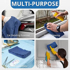 Surgical Towels for Cleaning Huck Towels 12 Pack 100% Cotton Size 15x25 Blue Cleaning Rags for Kitchen, Bar, Home, Windows, Industrial Shop, Glass Super Absorbent Lint Free Commercial Grade